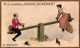 8  Calendriers 1894   Fils à Coudre Julius Schürer  NAAIGAREN  Balançoire Souris Chasse Cotillon  Litho - Formato Piccolo : ...-1900