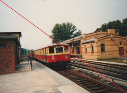 Foto Berlin Zehlendorf Bahnhof Der S Bahn Linie 1 Nach Wannsee1986 Ca 12,5 X 8,8 Cm - Zehlendorf