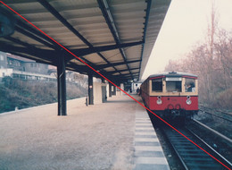 Foto Berlin Reinickendorf Bahnhof Fohnau Mit Bahn Nach Lichtenrade 1985  Ca 12,5 X 8,8 Cm - Reinickendorf