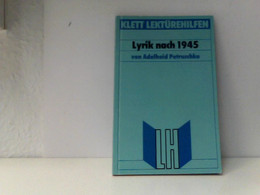 Lektürehilfen Lyrik Der Nachkriegszeit 1945-1960 - School Books