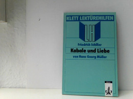 Lektürehilfen: Friedrich Schiller, Kabale Und Liebe. (Lernmaterialien) - School Books