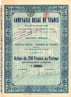 Compagnie Belge De Negoce - Bruxelles 1919 - Other & Unclassified