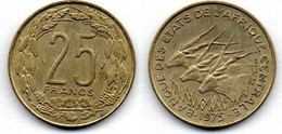 Afrique Centrale 25 Francs 1975 SUP - Altri – Africa