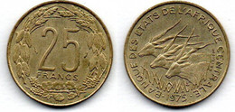 Afrique Centrale 25 Francs 1975 SUP - Andere - Afrika