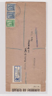 NEW ZEALAND 1945 LAMBTON Censored Registered Cover To UNITED STATES - Cartas & Documentos