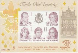 E+Spagna 1984 Mostra Internazionale Di Filatelia ESPANA '84. +3 - Blocs & Hojas