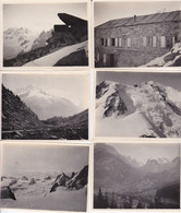 8 Photos De Particulier 1930/40 Haute Savoie Chamonix Mont Blanc Et Environ Divers Vues Générales   Réf 12841 - Places