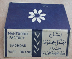 Carnet De Papier à Cigarettes  "  BAGHDAD    "   Mahfoodh Factory Rose Brand - Made In Iraq - Estuches Para Cigarrillos (vacios)