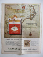 PUB 1963  VIRGINIA CIGARETTES CRAVEN A - Andere & Zonder Classificatie