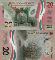MEXICO        20 Pesos       Comm.       P-New       6.1.2021       UNC  [sign. Espinosa - Prefix AB] - Mexico