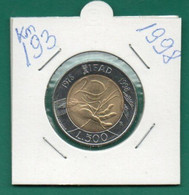 ITALIA-500 LIRE 1998 COMMEMORATIVE -   KM-193  SPL-QFDC - Commémoratives