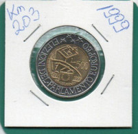 ITALIA-500 LIRE 1999 COMMEMORATIVE -   KM-203  SPL-QFDC - Gedenkmünzen