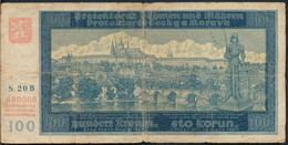 °°° BOHMEN UND MAHREN  (CZECHOSLOVAKIA) - 100 KORUN 1940 °°° - Czechoslovakia