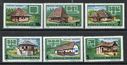 ROMANIA 1989 Traditional Architecture  MNH/**.  Michel 4524-29 - Nuevos