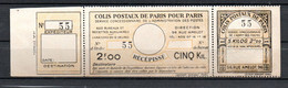 Z10-18 France Colis Postaux De Paris Pour Paris N° 140 **  à 10% De Côte ( Référence Spink/Maury 2022/2023) - Autres & Non Classés