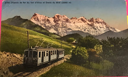 Chamonix Chemin De Fer Du Val D Illiez Et Dents Du Midi - Trenes