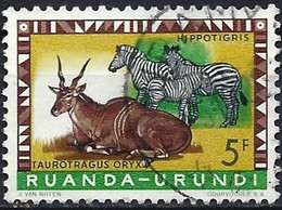 Ruanda-Urundi 1959 - Mi 162A - YT 213 ( Common Eland & Zebra ) - Usados