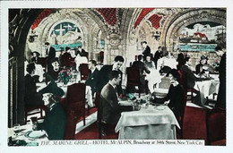 ►  New York City (New York)  The MARINE GRILL Hotel McALPIN  Restaurant 1920/30s - Cafés, Hôtels & Restaurants