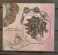 2021 - Turkey - MNH - Jewels Of Mediterranean - Euromed - Souvenir Sheet Of 1 Stamp - Unused Stamps