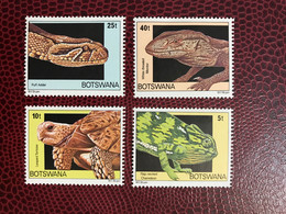 BOTSWANA 1980 4v Neuf MNH ** Mi 243 / 246 YT Reptil Tortuga Reptile Turtle Reptil Schildkröte Réptil Tartaruga - Sin Clasificación