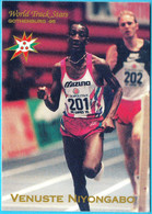 VENUSTE NIYONGABO - BURUNDI (800 M) 1995 WORLD CHAMPIONSHIPS IN ATHLETICS Old Trading Card Athletisme Athletik Atletica - Trading-Karten