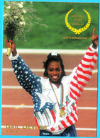 GAIL DEVERS - USA (100 4x100 M) - 1995 WORLD CHAMPIONSHIPS IN ATHLETICS Old Trading Card * Athletisme Athletik Atletica - Trading-Karten