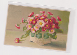 HALLER A. Flowers Mice Postcard - Haller, A.