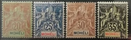 Mohéli 1906-07 / Yvert N°6-9 / * - Ongebruikt