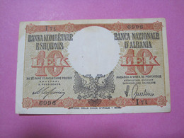 Albania 10 Lek Nd 1939, Radar Number 6996 - Albania