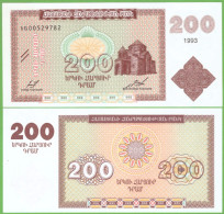 ARMENIA 200 DRAM 1993 P-37a  UNC - Armenië