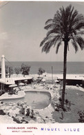 BEIRUT LEBANON~EXCELSIOR HOTEL-POOL & WATER VIEW~1956 PHOTO POSTCARD 54883 - Lebanon