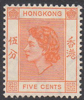 HONG KONG   SCOTT NO  185   MINT HINGED   YEAR  1954 - Unused Stamps