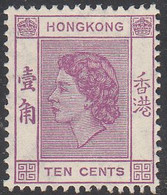 HONG KONG   SCOTT NO  186   MINT HINGED   YEAR  1954 - Nuevos