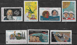 1966 Cuba Espacio 5° Aniv. Hombre En El Espacio  7v. - América Del Norte