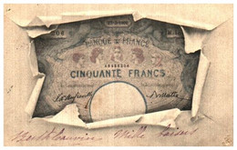 Argent - Billet Cinquante Francs Papier éclaté - Coins (pictures)