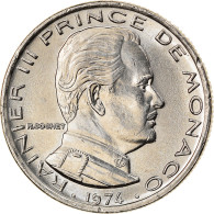 Monnaie, Monaco, Rainier III, 1/2 Franc, 1974, SUP, Nickel, Gadoury:MC 149 - 1960-2001 Nouveaux Francs