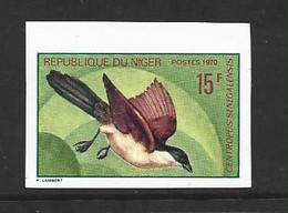 Niger 1970 15 Fr. Bird  Imperforate / Non Dentele MNH - Niger (1960-...)