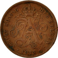 Belgique, Albert I, 2 Centimes, 1911, TTB, Cuivre, KM:65 - 2 Cent