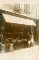 Commerce Magasin * Carte Photo * Devanture " Lapins Volailles " * épicerie * à Situer - Winkels