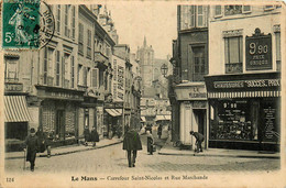 Le Mans * Le Carrefour St Nicolas Et La Rue Marchande * Commerces Magasins - Le Mans