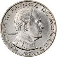 Monnaie, Monaco, Rainier III, 1/2 Franc, 1975, TTB, Nickel, Gadoury:MC 149 - 1960-2001 Nouveaux Francs