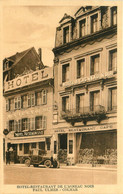 Colmar * 2 Cpa * Hôtel Restaurant De L'agneau Noir , Paul ULMER Propriétaire * Façade Et Salle à Manger - Colmar