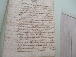 JF Acte Notarial Hérault Vente 1781 Mauguio Terre Robert De Vendargues/Rouché De Saint Brès - Manoscritti