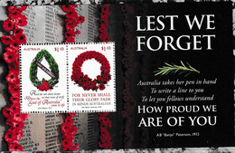 Australia 2021 Lest We Forget Sc ? Mint Never Hinged M/S - Unused Stamps