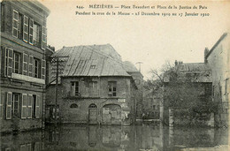 Mézières * Place Beaudart Et Place De La Justice De Paix * Crue * Inondation Décembre 1919 Janvier 1920 - Altri & Non Classificati
