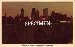 Skyline At Night Minneapolis Minnesota - U.S.A - Minneapolis