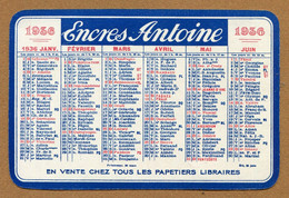 CALENDRIER 1936 : " ENCRES ANTOINE " Et " ENCRE STYLEX " - Petit Format : 1921-40