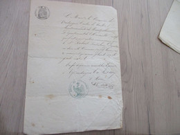 JF  Hérault   Vendargues Certification De Non Condamnation  Robert 1867 Autographe Du Maire - Manuscripten
