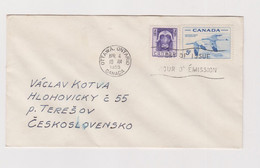 CANADA  1955 FDC Cover To Czechoslovakia - Cartas & Documentos