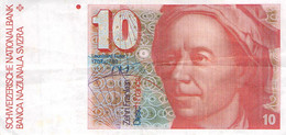 10er Note Leonhard Euler Schweiz 6.Banknotenserie - Suisse